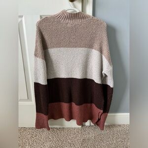 So Brand Sweater, brown striped, size XL